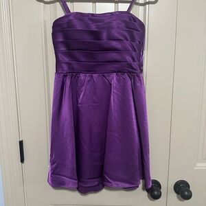 City Triangles Elegant Purple Mini Dress